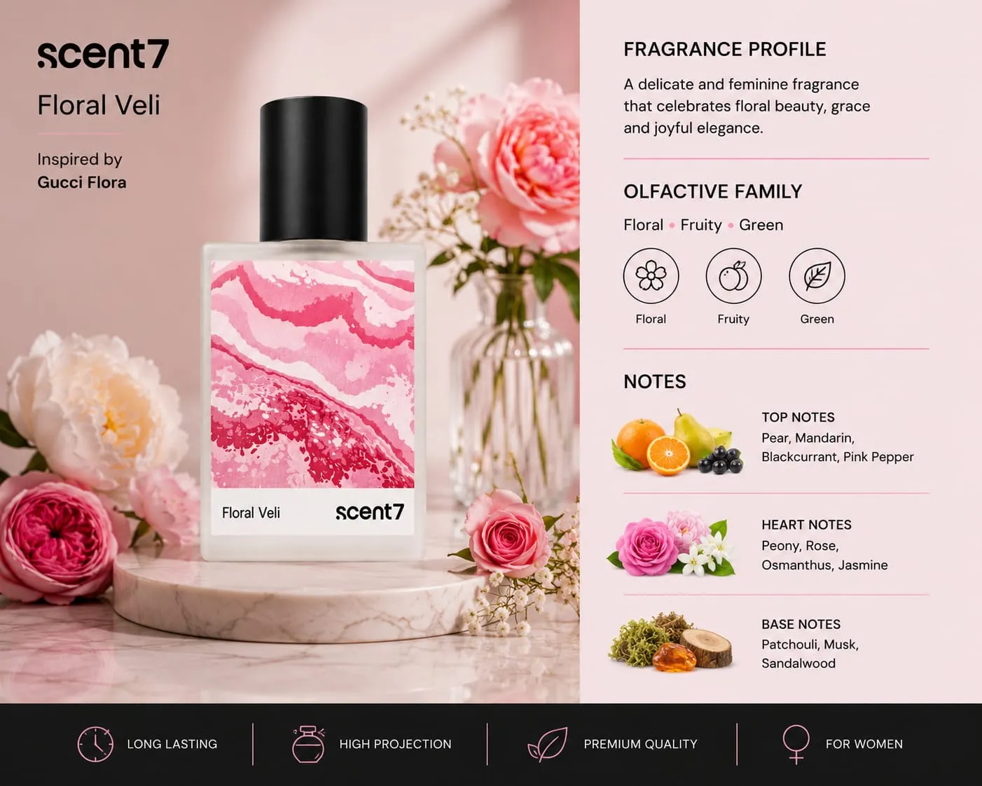 Floral Veil inspired by Gucci Flora by Gucci