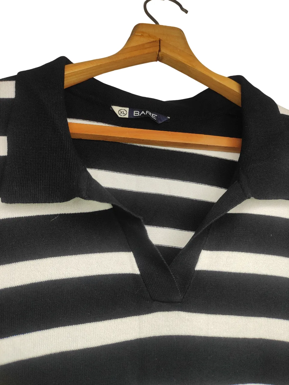 Bare Chic Black & White Striped Sleeveless Knit Crop Top