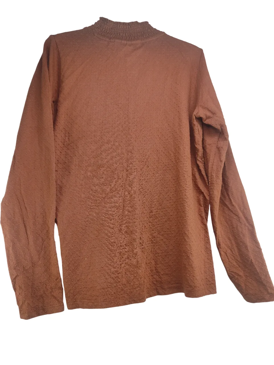 KIABI Brown Mock Neck Top