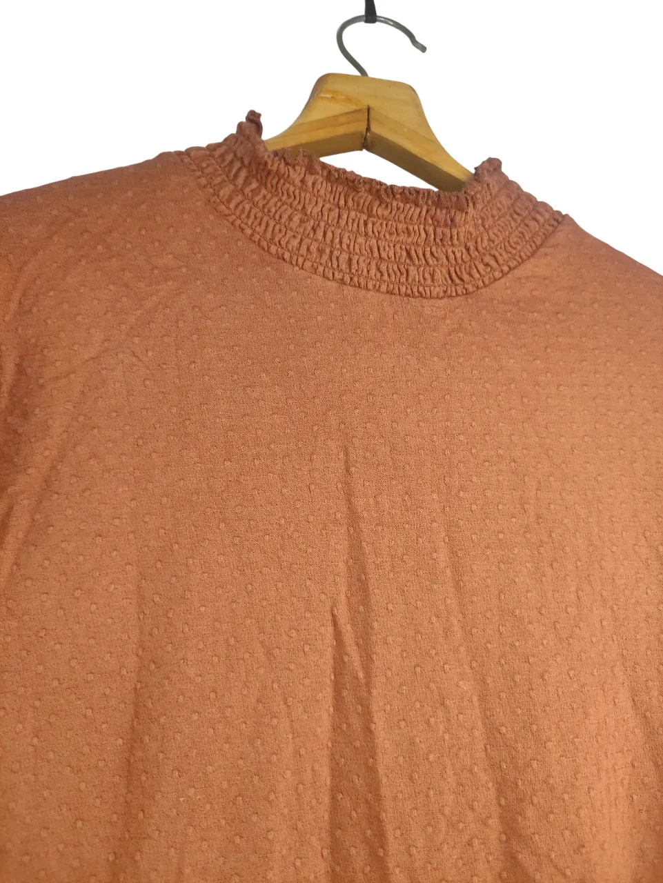 KIABI Brown Mock Neck Top