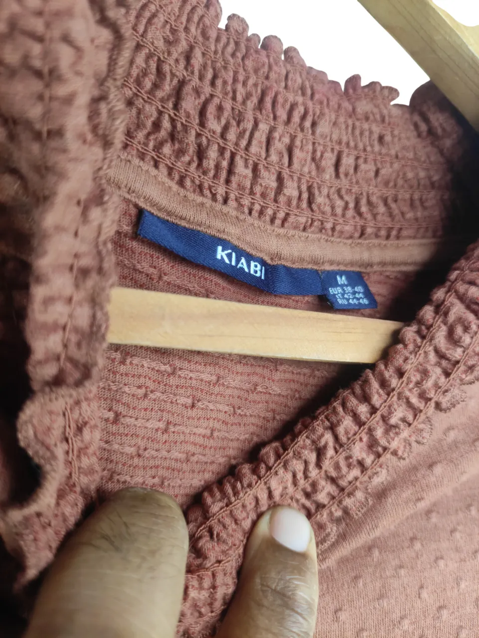 KIABI Brown Mock Neck Top
