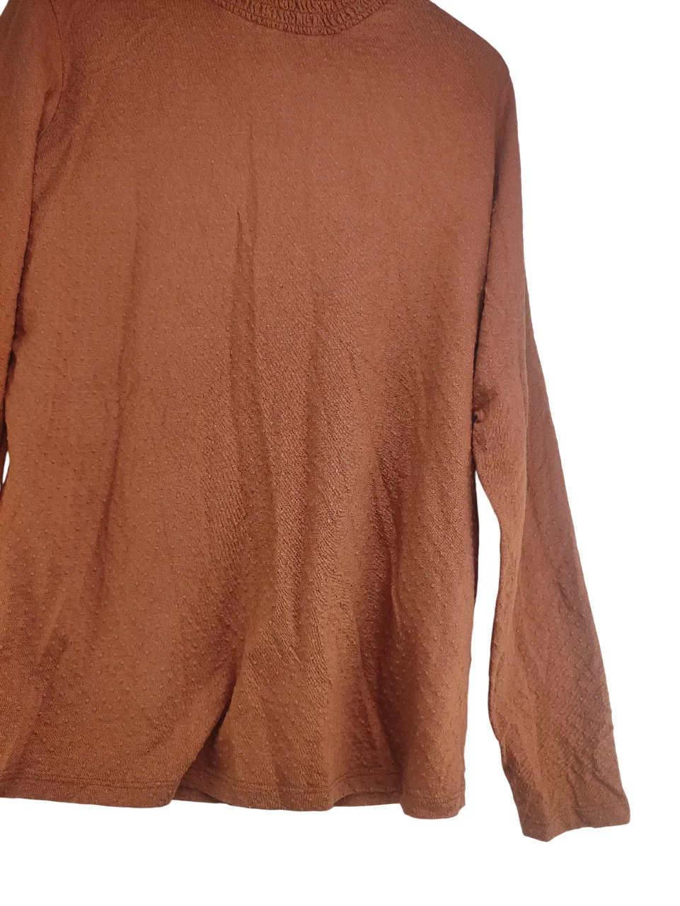 KIABI Brown Mock Neck Top