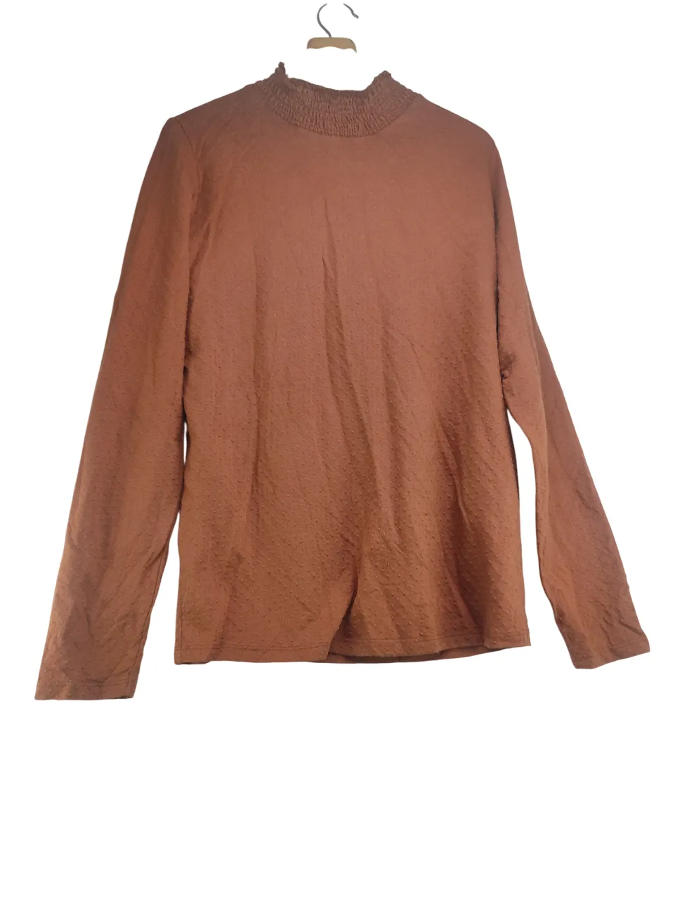 KIABI Brown Mock Neck Top
