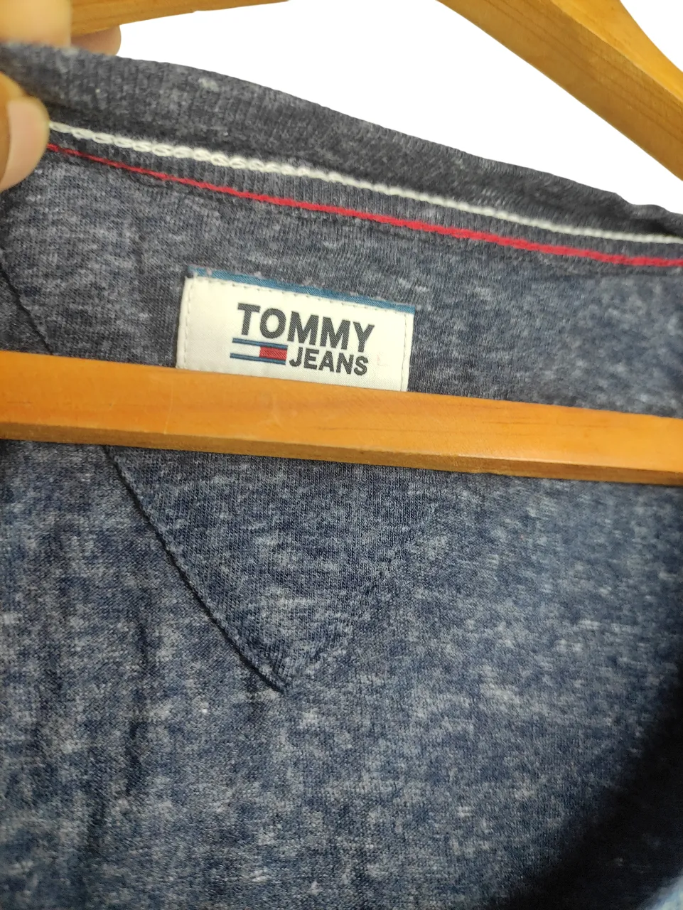  Tommy Stylish Gray Printed Tee  shirt