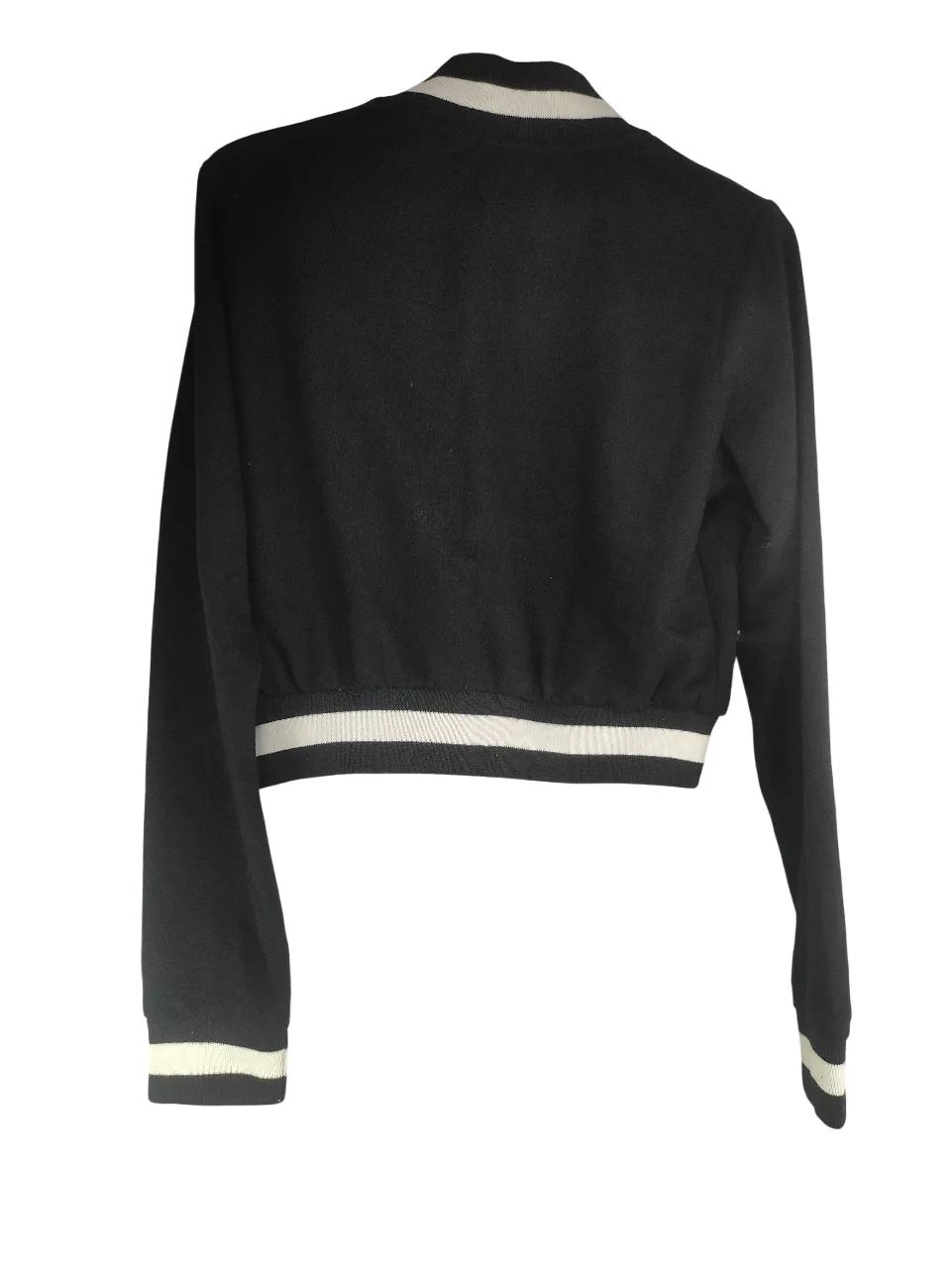 Bomber Jacket Black Cropped
