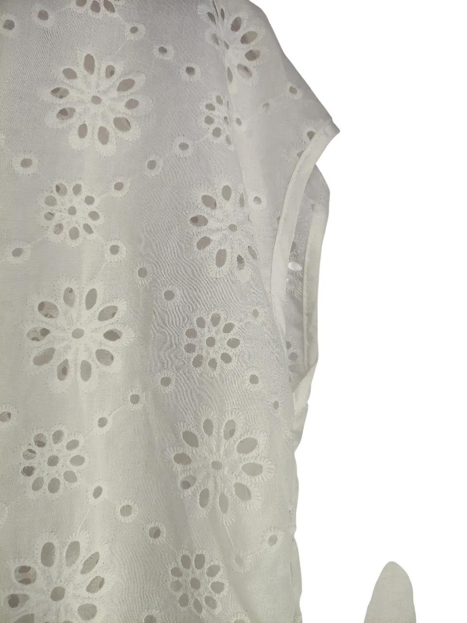 White Lace Eyelet Top