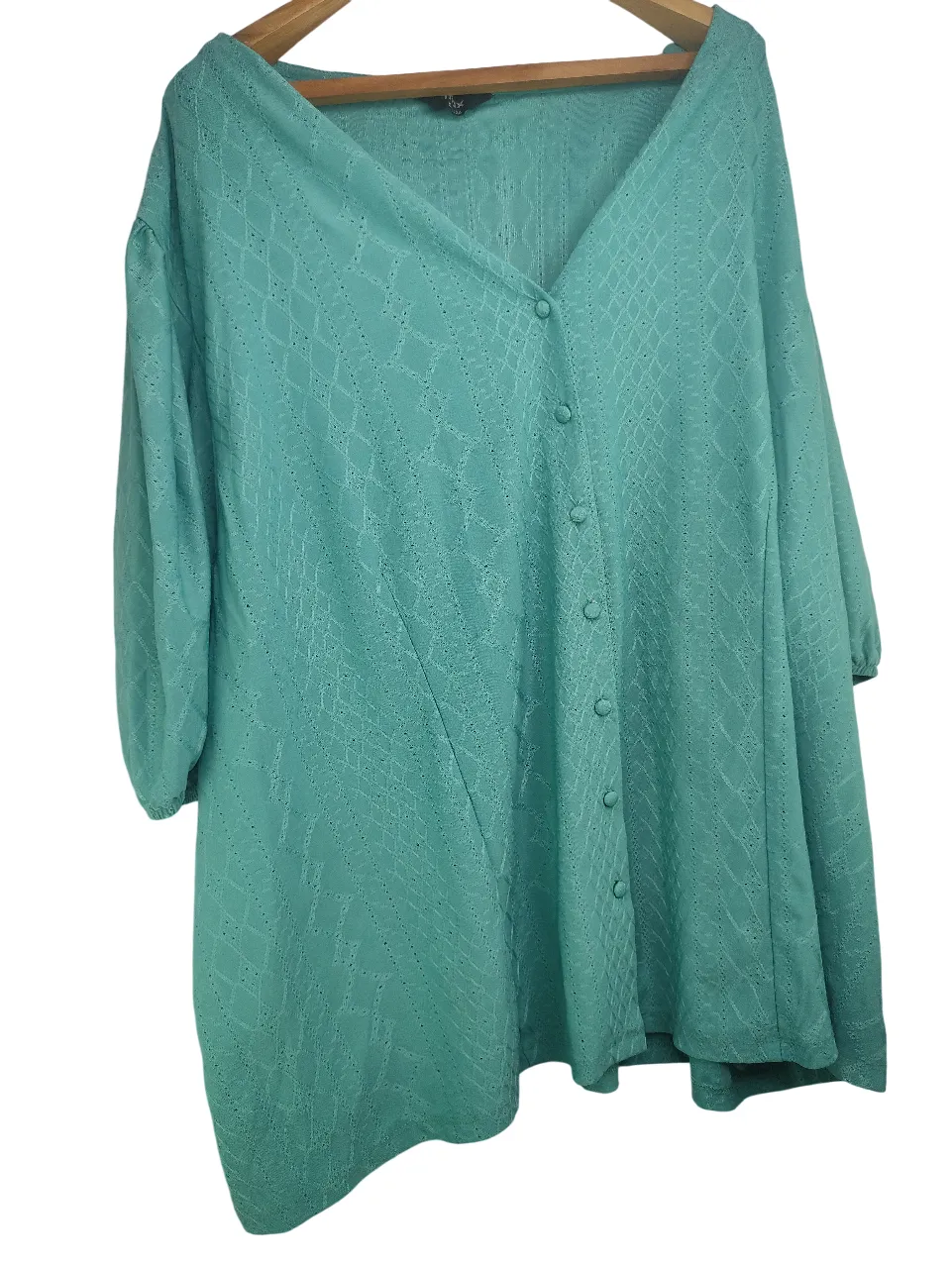 Chic Green Puff Sleeve Top