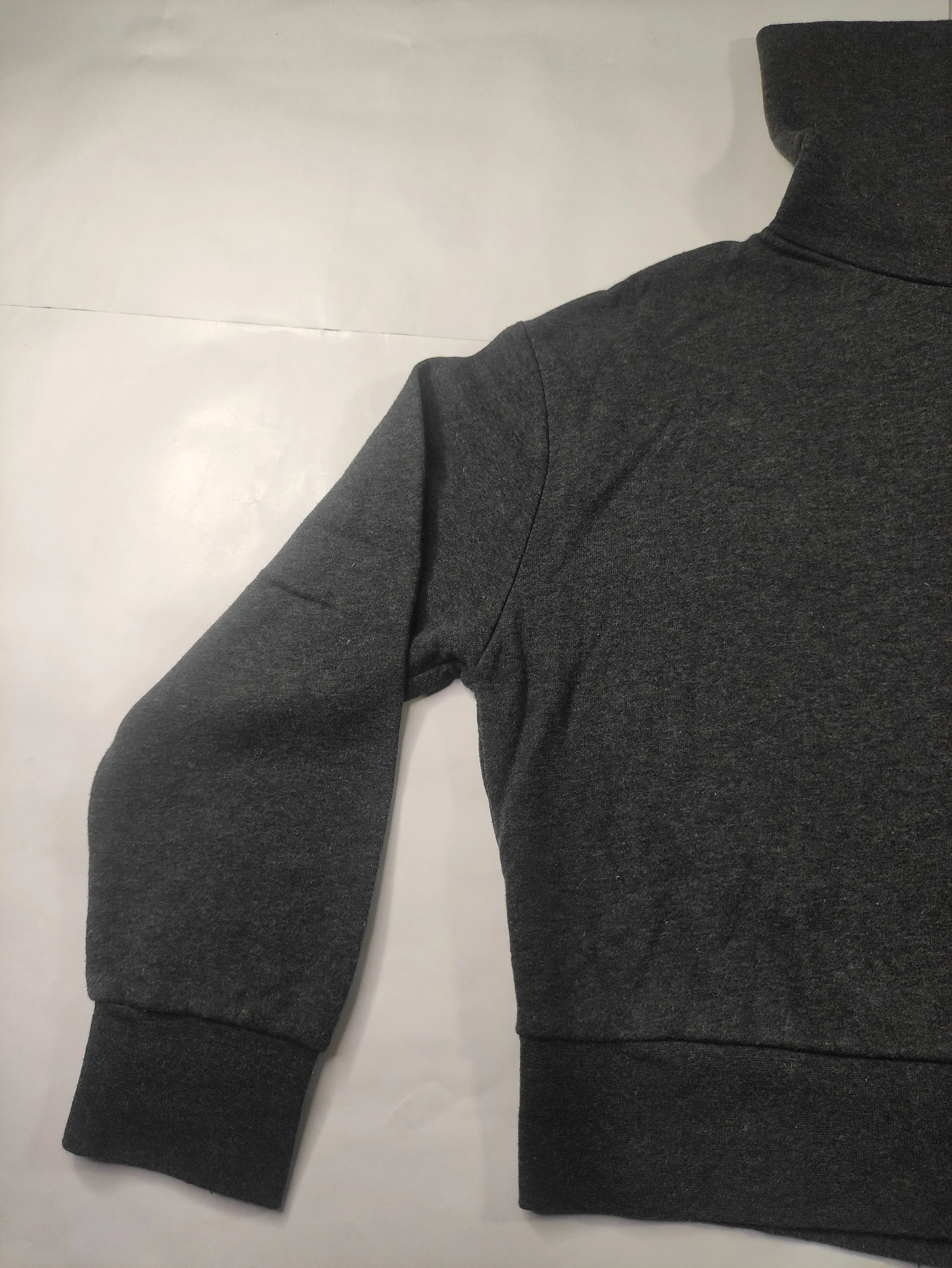 Zara Charcoal Grey High-Neck Sweatshirt