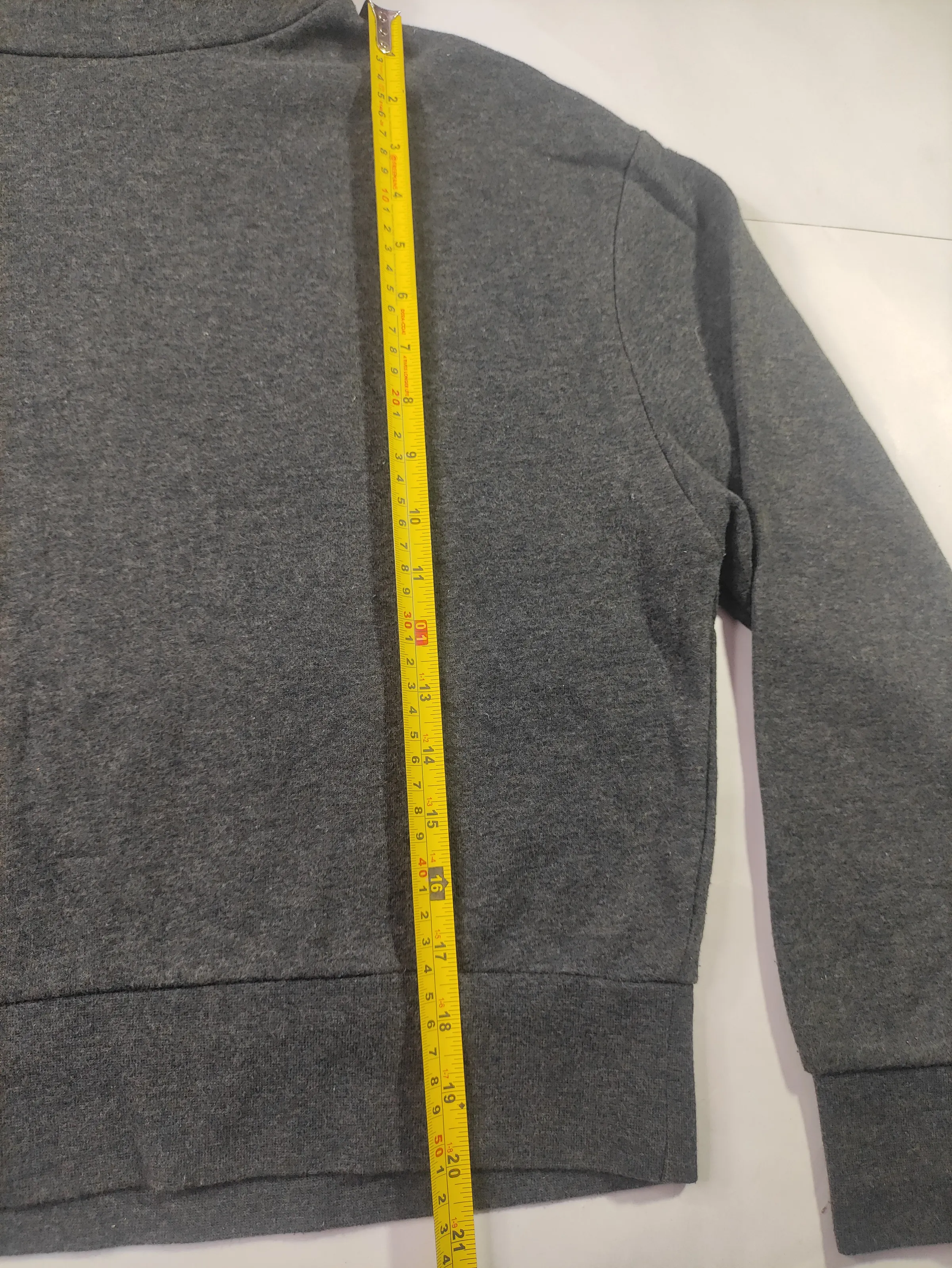Zara Charcoal Grey High-Neck Sweatshirt