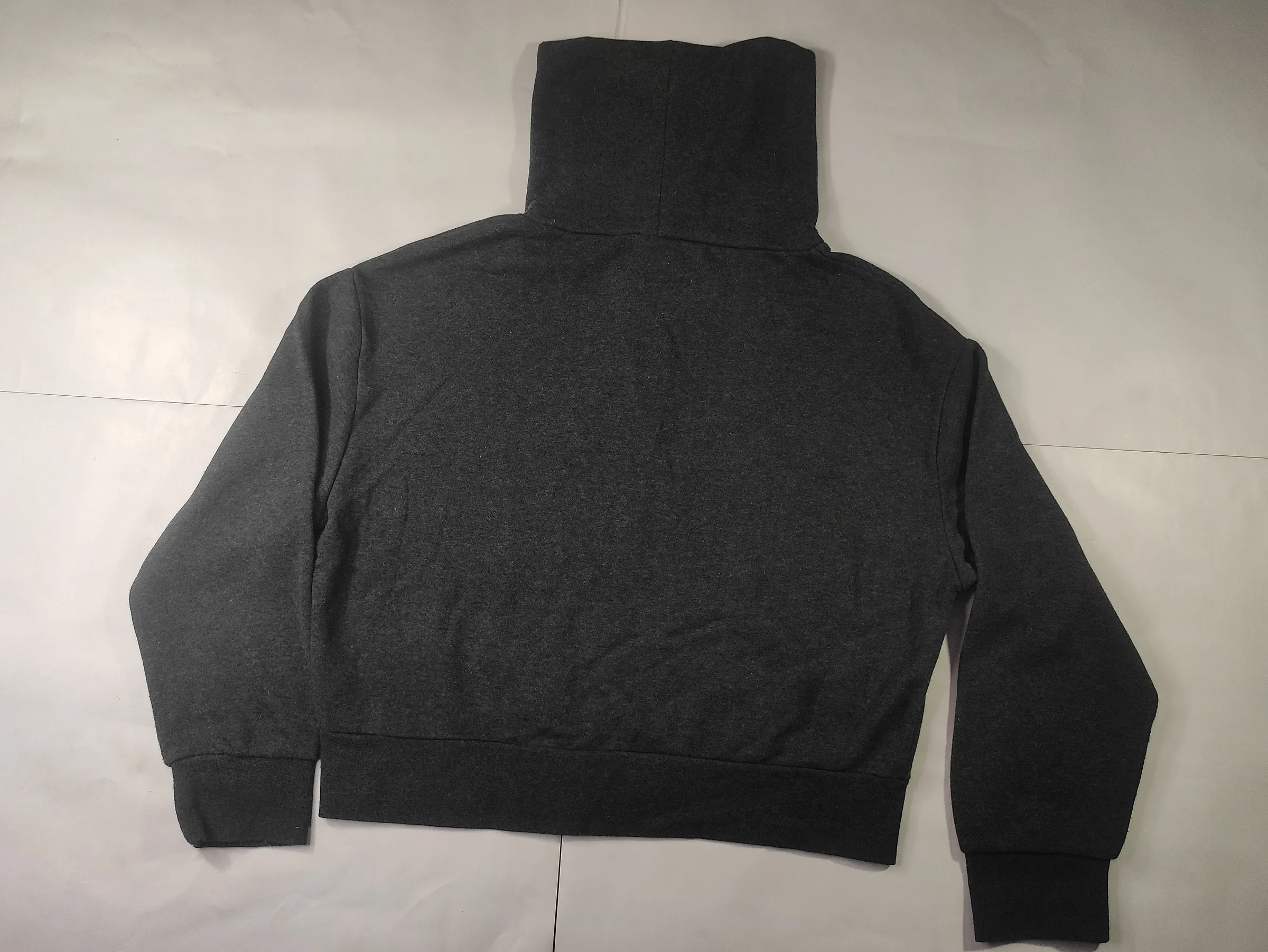 Zara Charcoal Grey High-Neck Sweatshirt