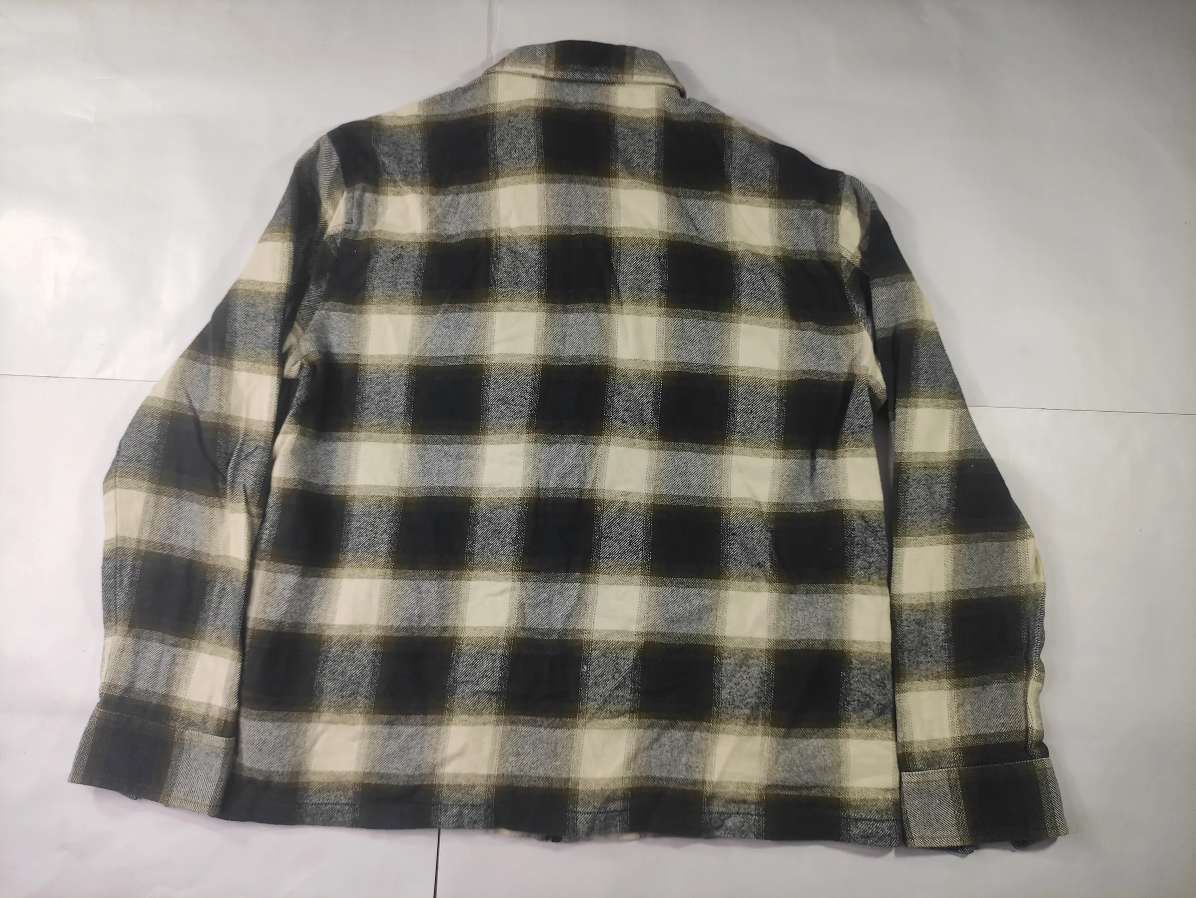 Police Plaid Zip-Front Shirt Jacket