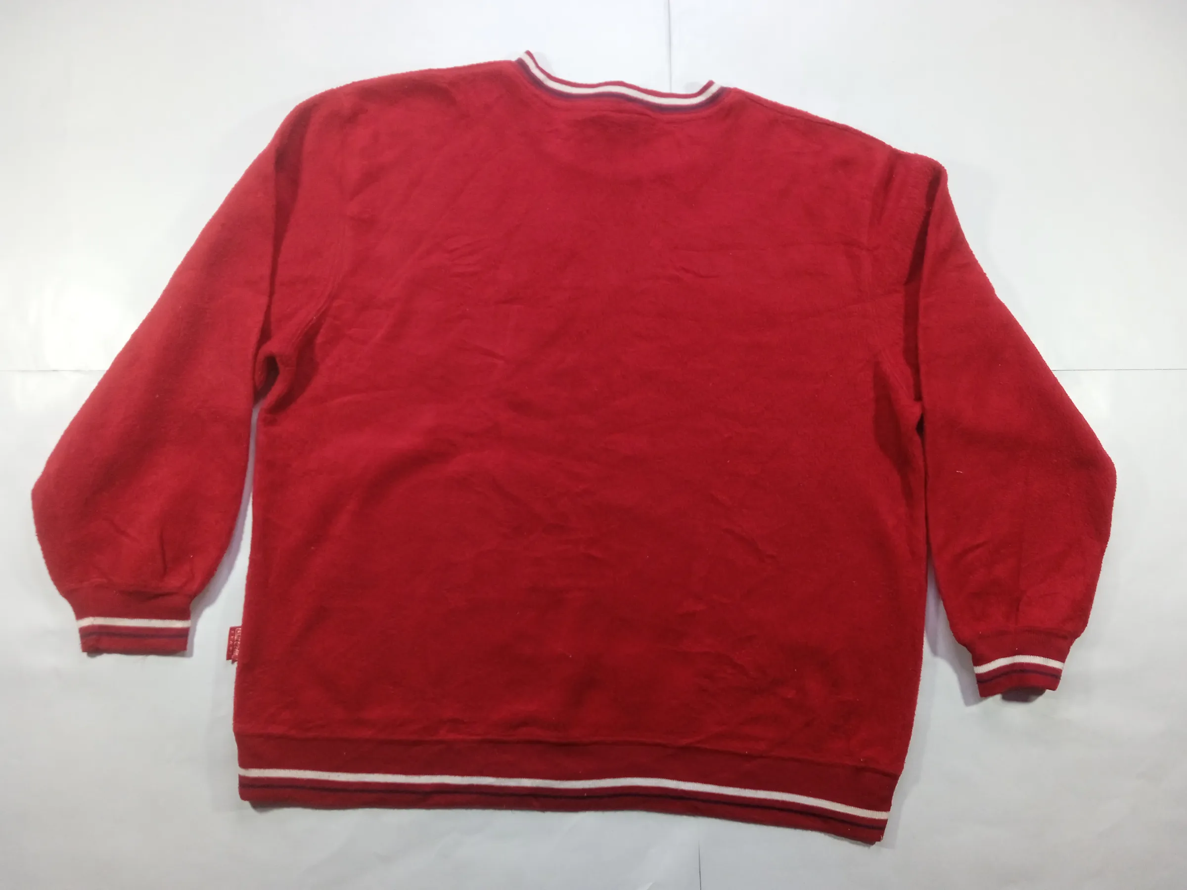 Vintage Coca-Cola Embroidered Red Fleece Sweatshirt
