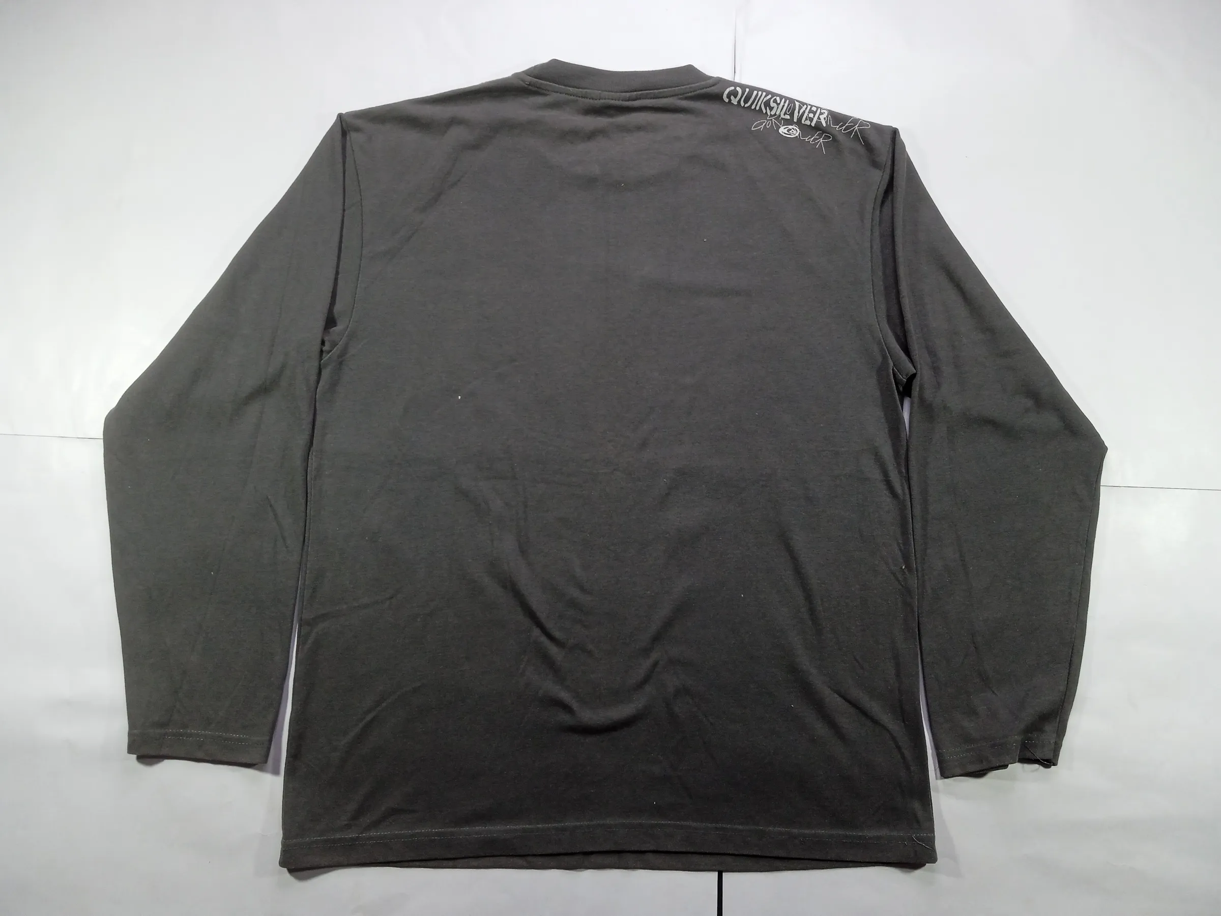 Quiksilver Men’s Vintage Long Sleeve Graphic T-Shirt - Dark Grey (Size L)