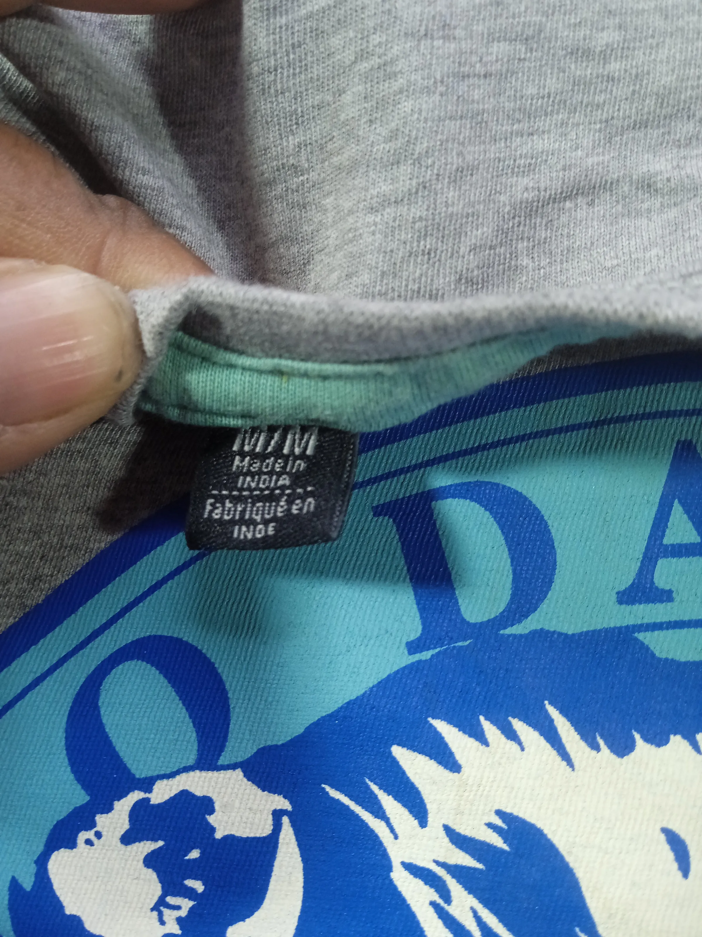 Buffalo David Bitton Men's Heather Grey "We Are Denim" Vintage Graphic T-Shirt (Size M)