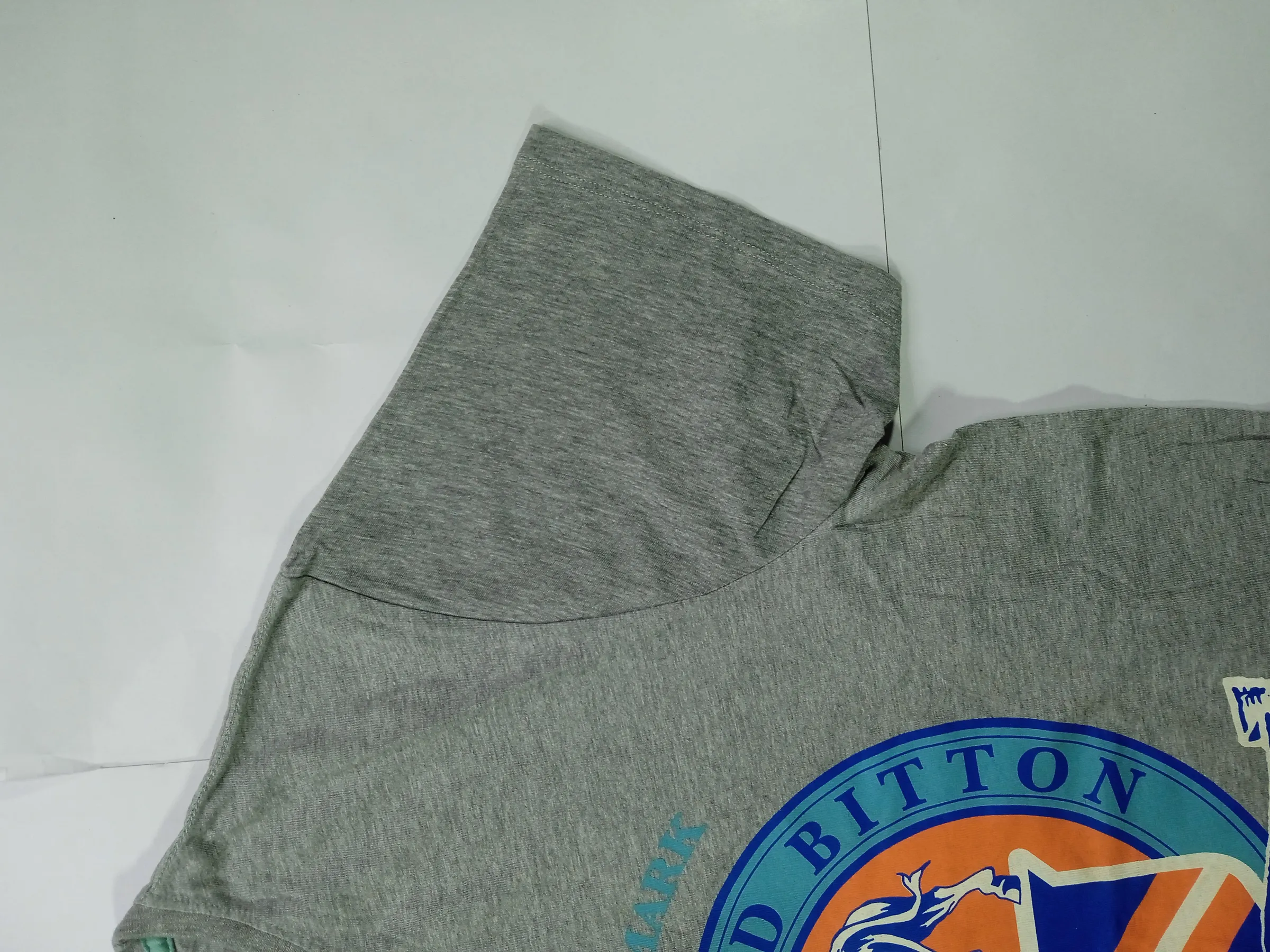 Buffalo David Bitton Men's Heather Grey "We Are Denim" Vintage Graphic T-Shirt (Size M)
