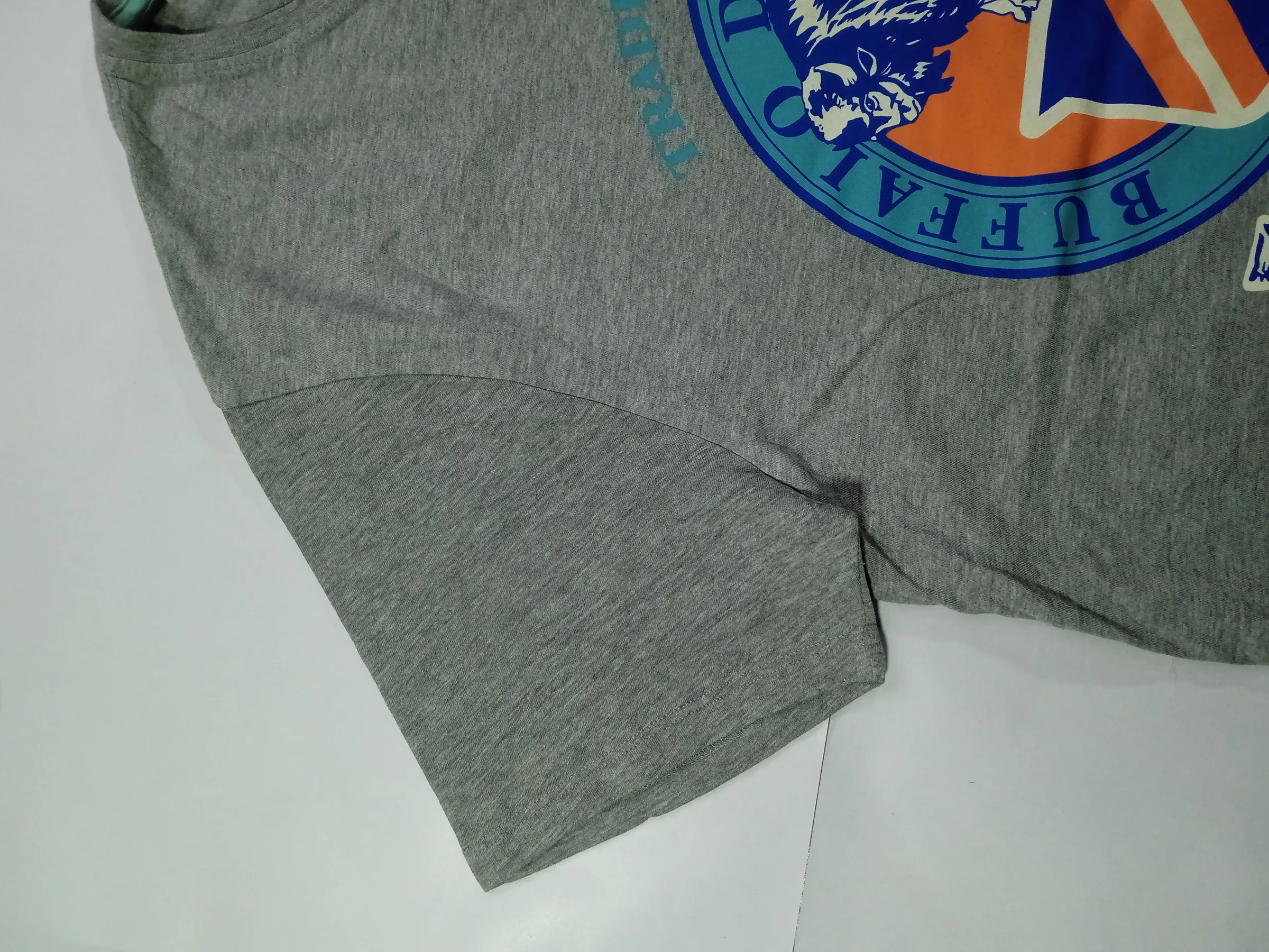 Buffalo David Bitton Men's Heather Grey "We Are Denim" Vintage Graphic T-Shirt (Size M)