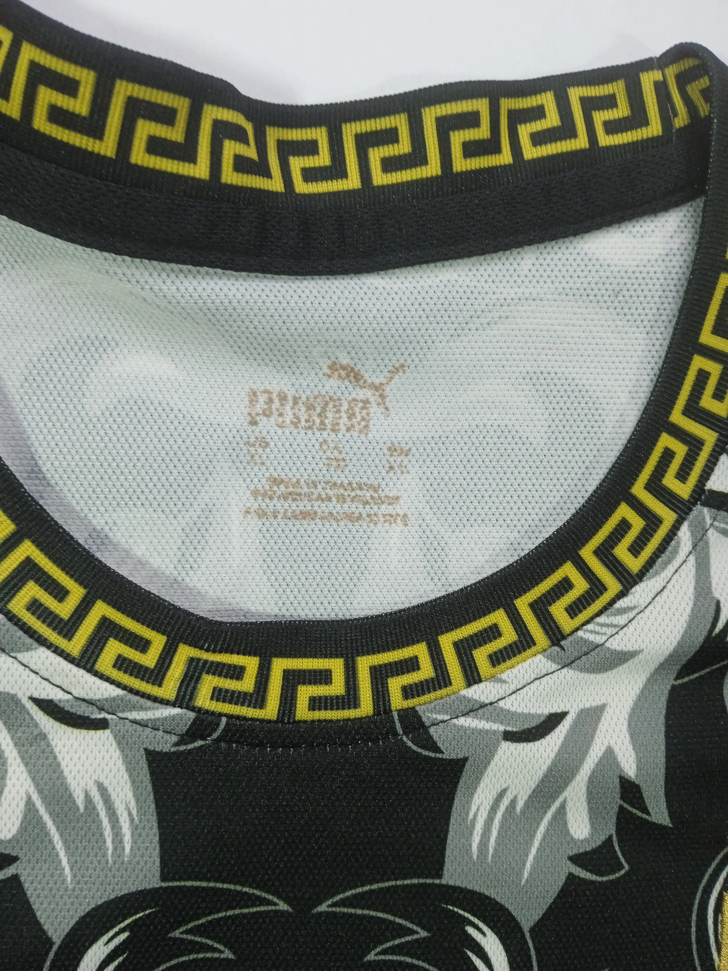 Puma x Versace Italy Special Edition Baroque Graphic T-Shirt – Black/Gold
