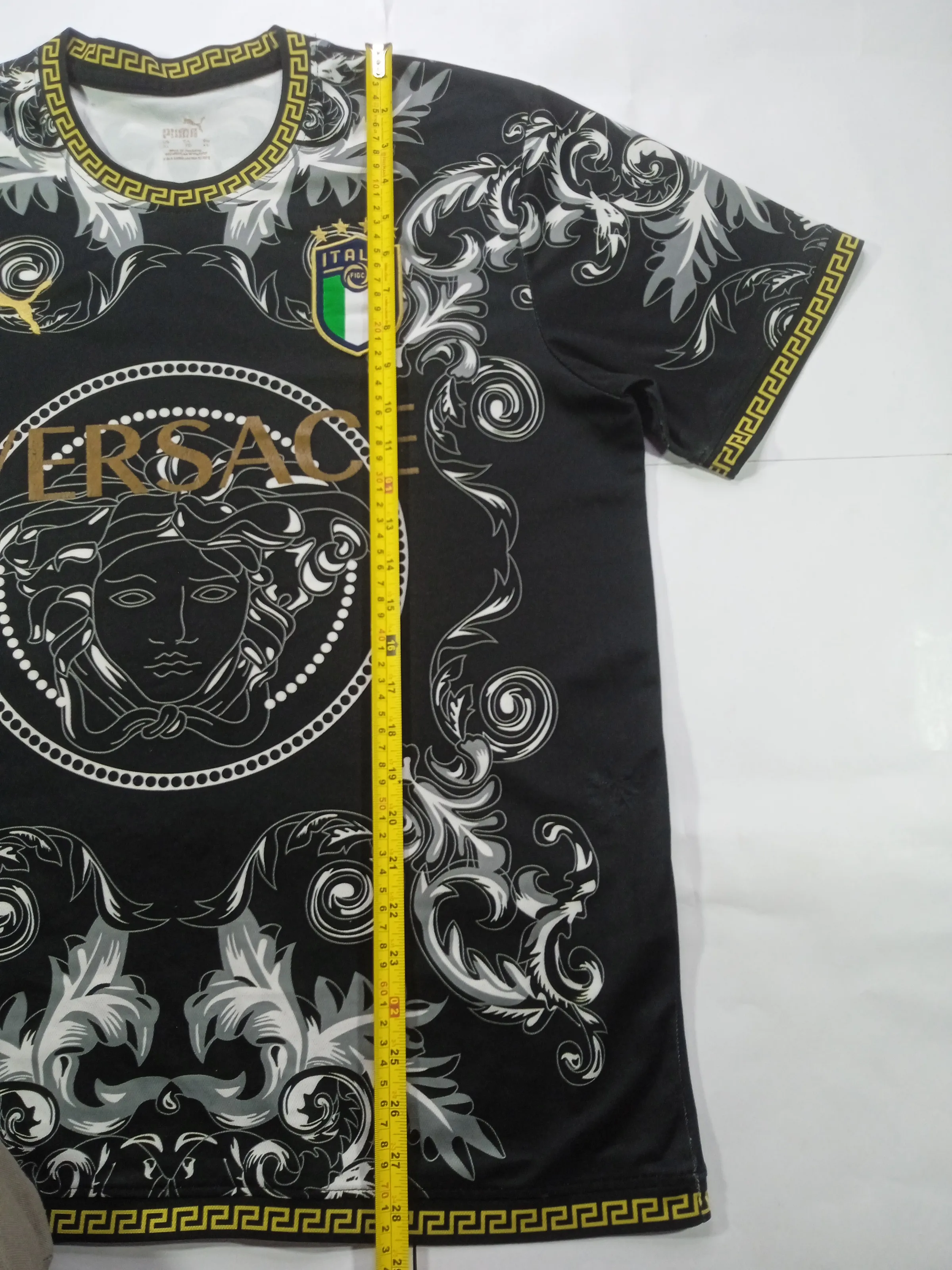Puma x Versace Italy Special Edition Baroque Graphic T-Shirt – Black/Gold
