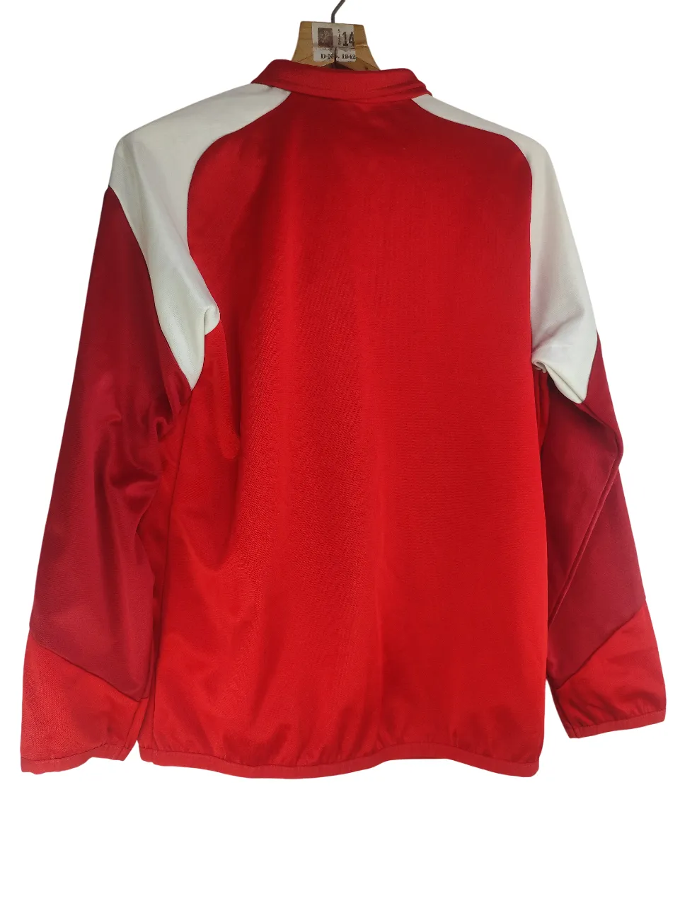 PUMA Youth/Teen Colorblock Half-Zip Training Sweatshirt (Red/White)