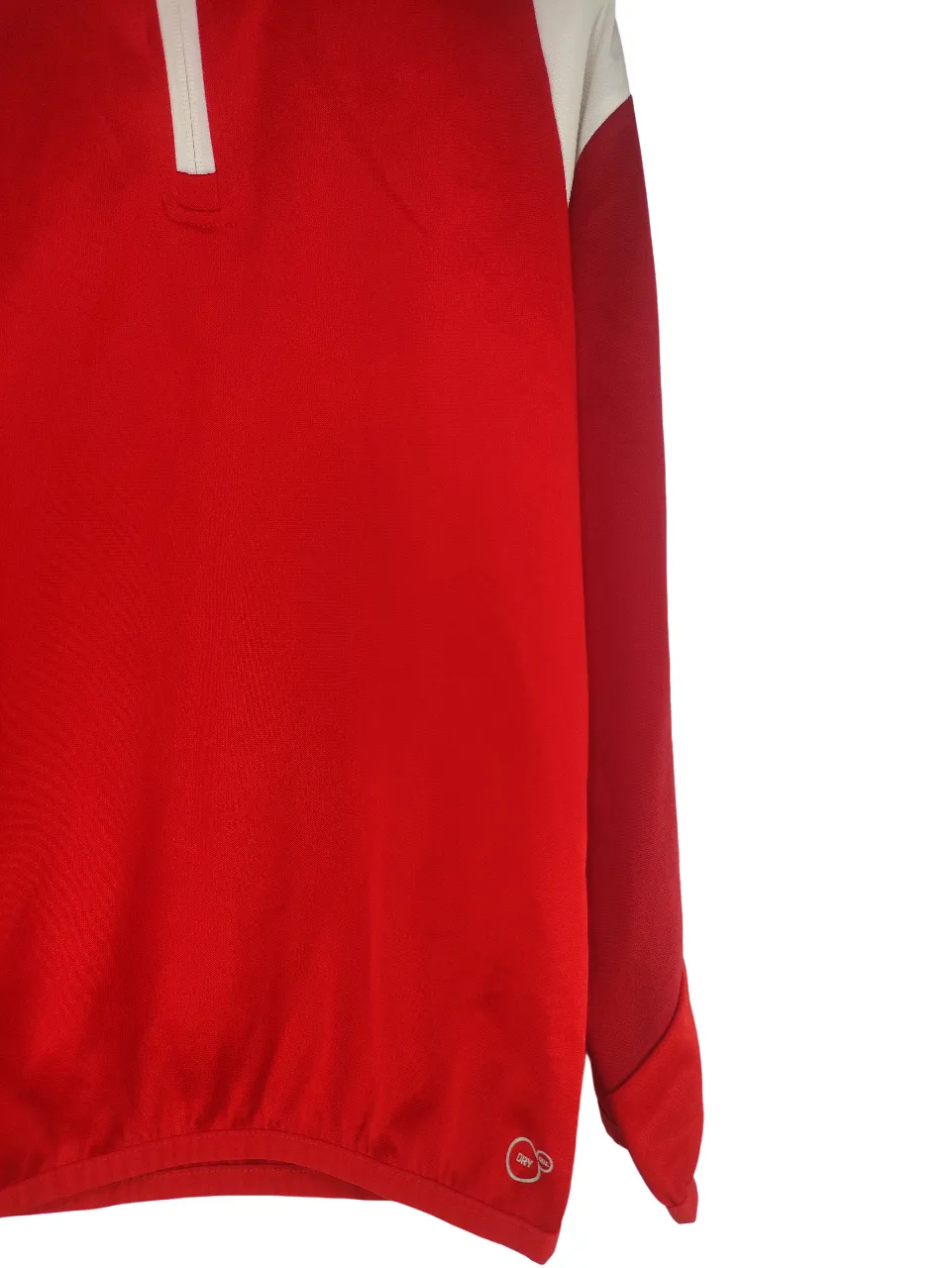 PUMA Youth/Teen Colorblock Half-Zip Training Sweatshirt (Red/White)