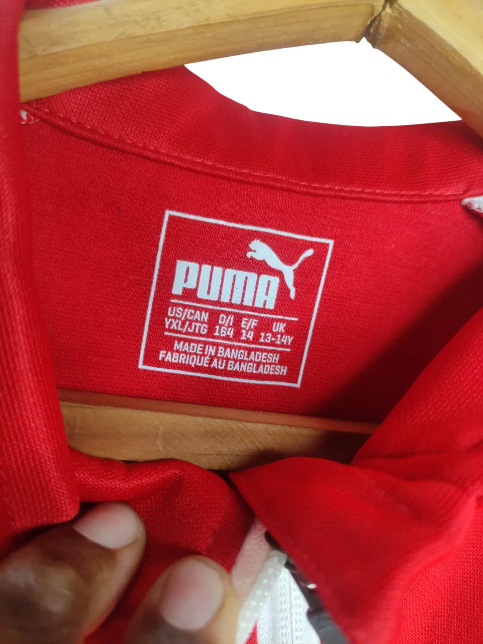 PUMA Youth/Teen Colorblock Half-Zip Training Sweatshirt (Red/White)