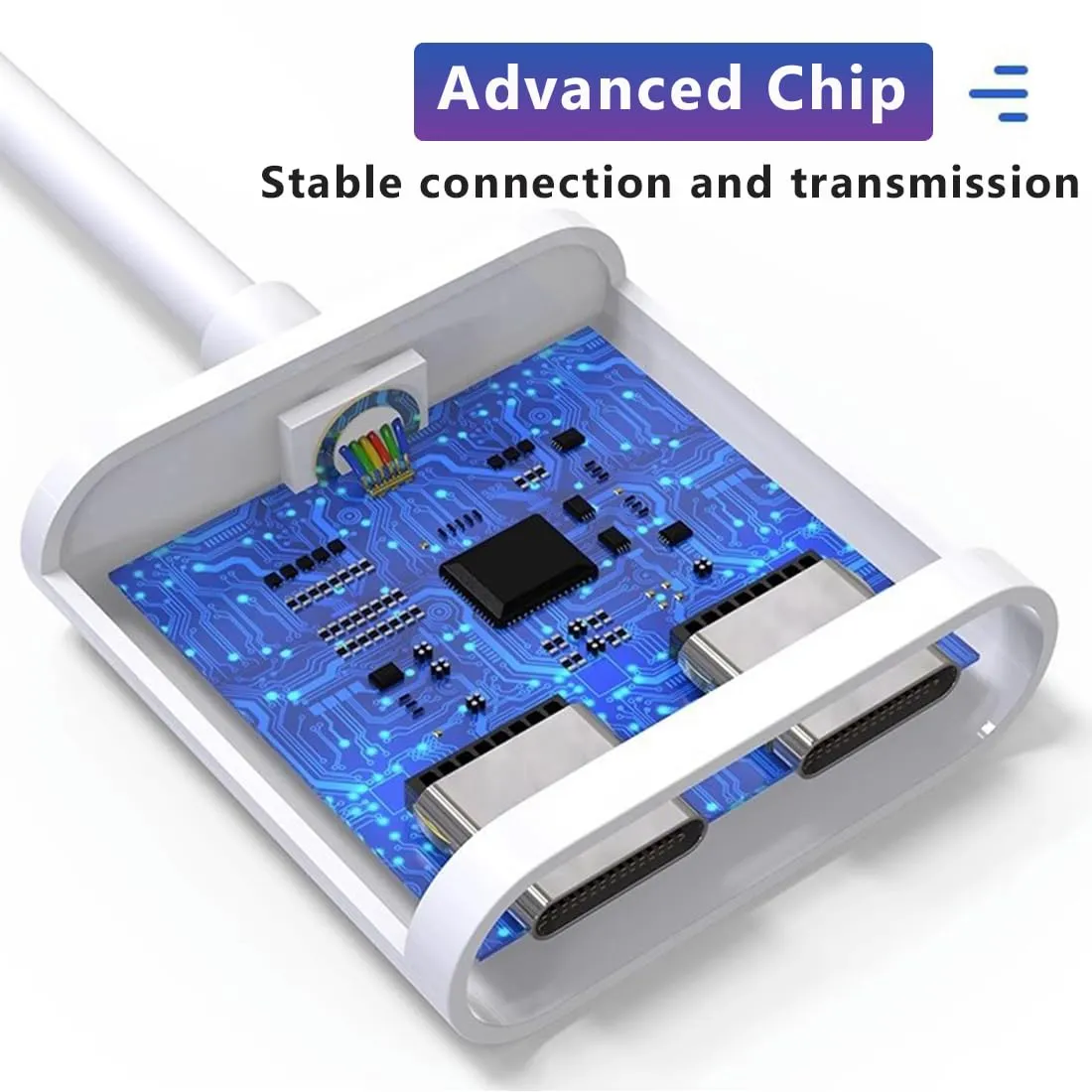 Lighting and charging connector