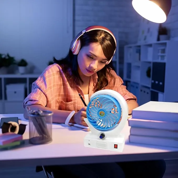 SMART PORTABLE FAN WITH LED LIGHT