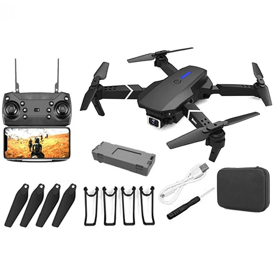 E88 Pro Drone E88 Max Dual Camera Dron Comercial Avec Telecommande De Visionnage Kids Plane Drone With 12Mp Camera