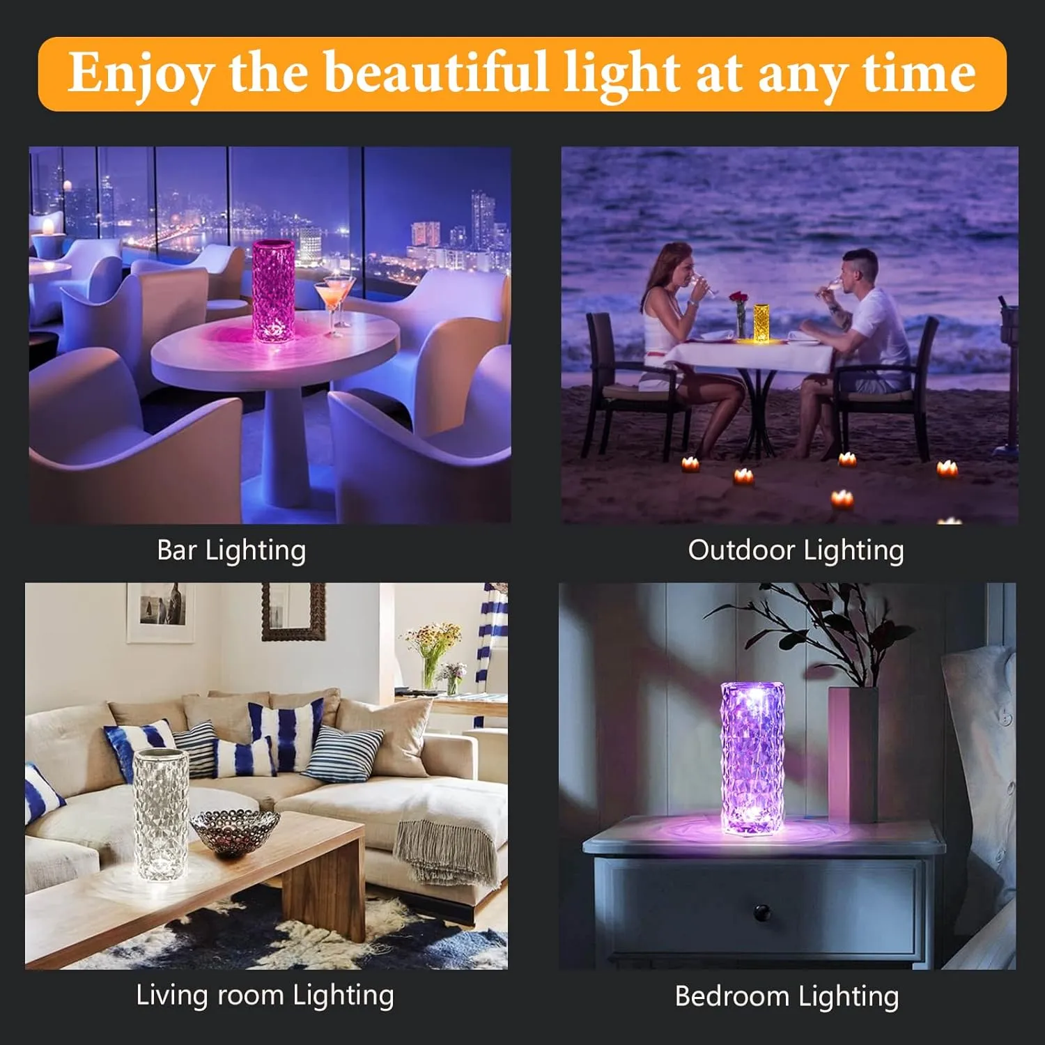ROSE DIAMOND TABLE LAMP