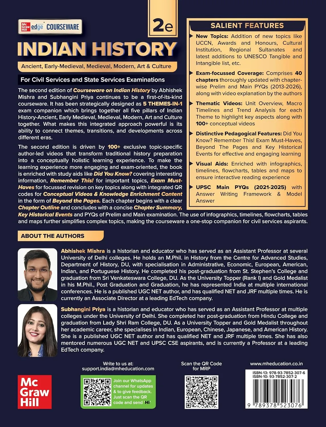 Indian History, 2e for UPSC 2026 by Abhishek Mishra | Chapter-wise 14 Years Online Prelims & Mains PYQs (2013-26) | 100+ Author Videos | 5-Themes-in-1: Ancient, Early-Med, Med, Modern, Art & Culture